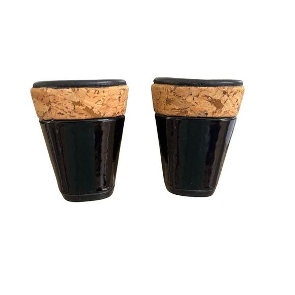 VTG. Y2K DONALD PLINER BLACK BOW TIE WEDGE SANDALS SIZE 10 1/2 NEW. - Picture 7 of 8